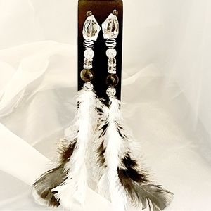 Feather earrings